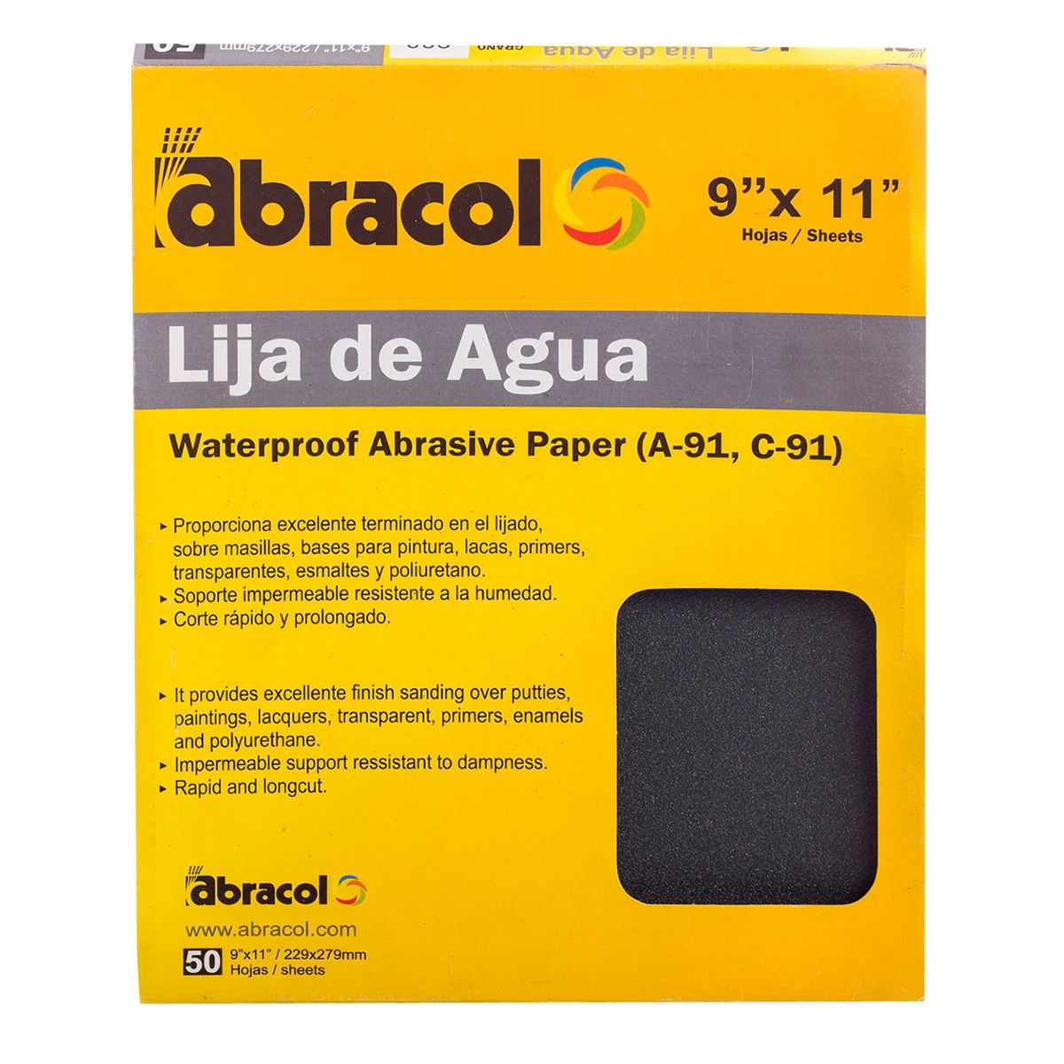 ABRACOL - Lija de Agua Abracol 60 Granos
