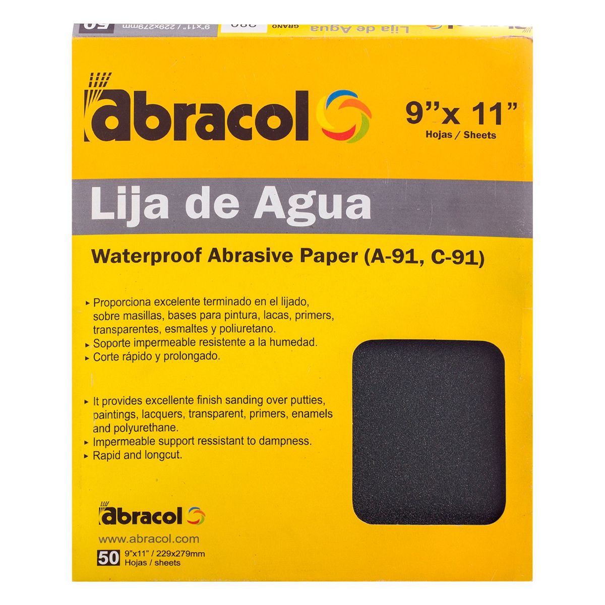 ABRACOL - Lija de Agua Abracol 320 Granos