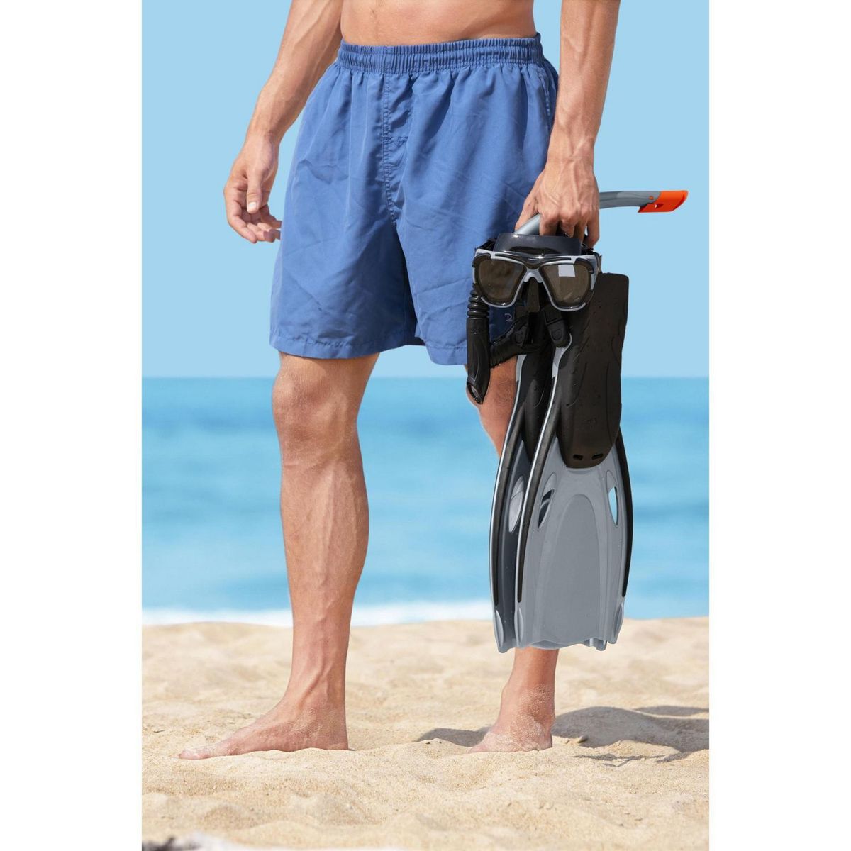 BESTWAY - Conjunto Tubo De Buceo Y Aletas 43-48