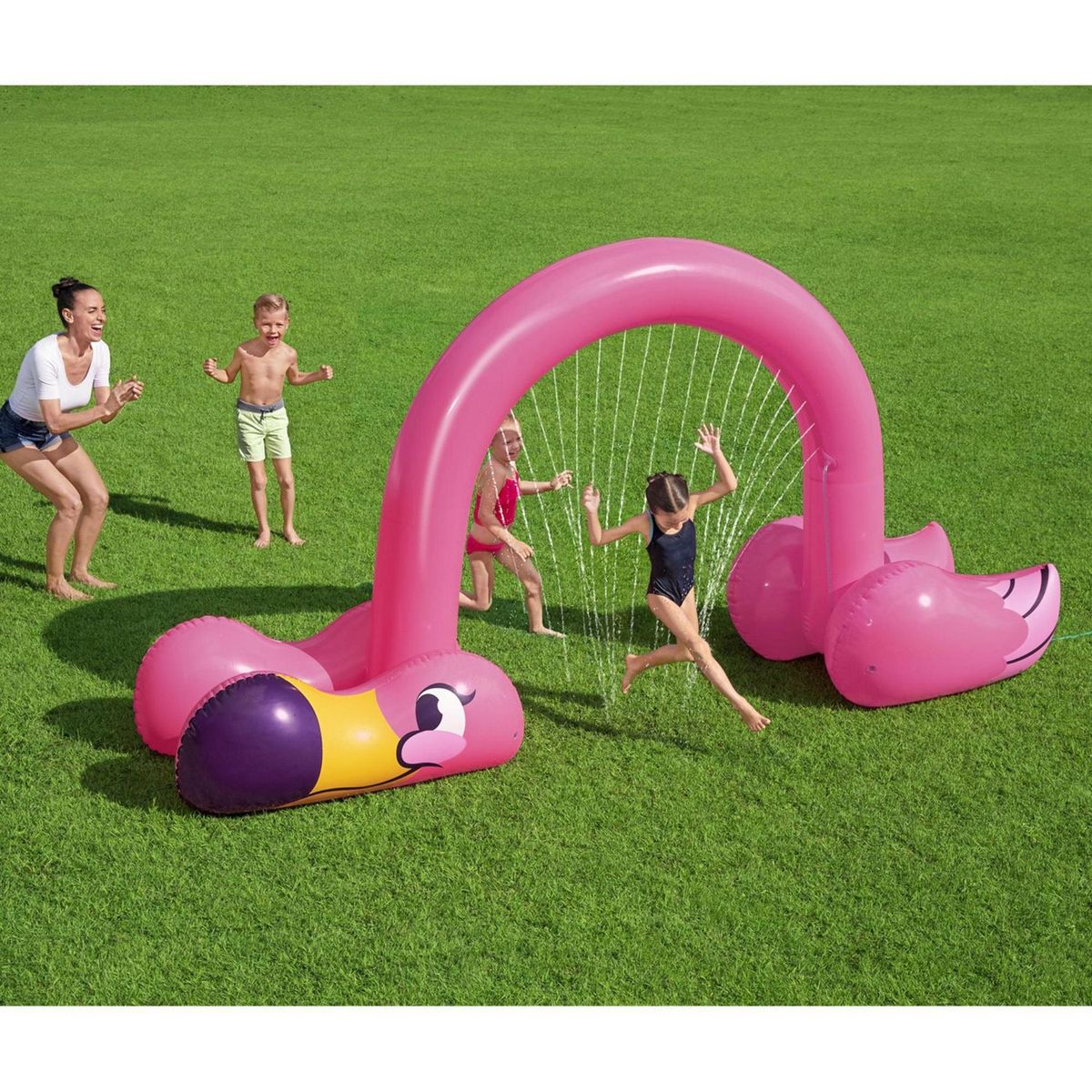 BESTWAY - Aspersor Inflable Flamenco 340x110x193cm Jumbo