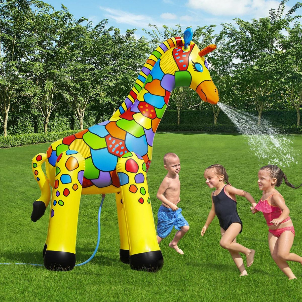 BESTWAY - Aspersor Inflable Jirafa 142x104x198cm Jumbo