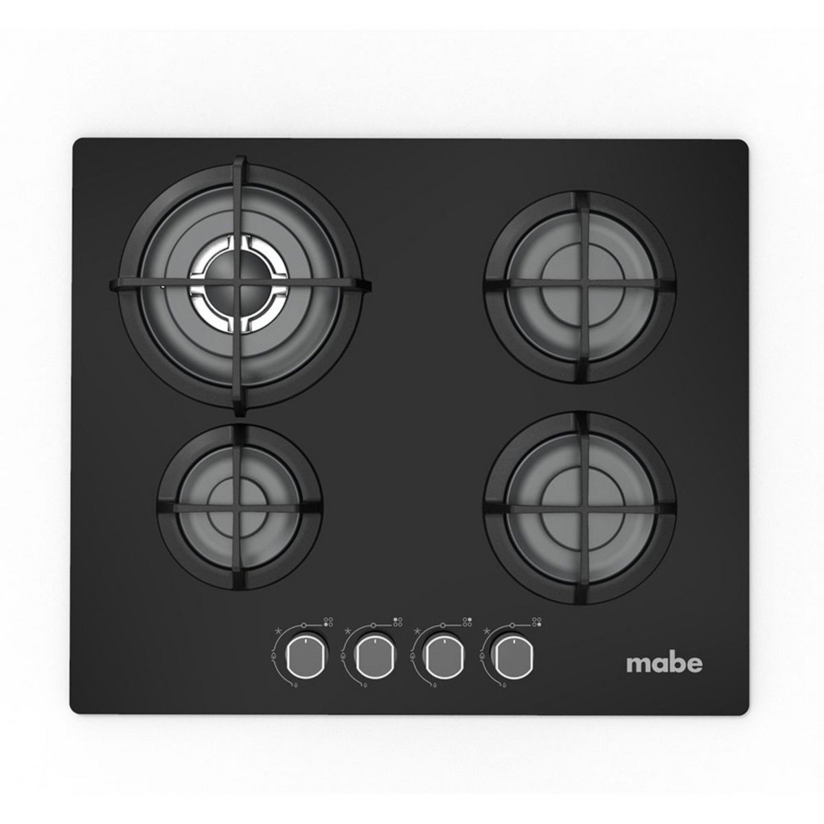 MABE - Cocina Empotrable A Gas 4 Hornillas Mabe PM6045GV0 Negro