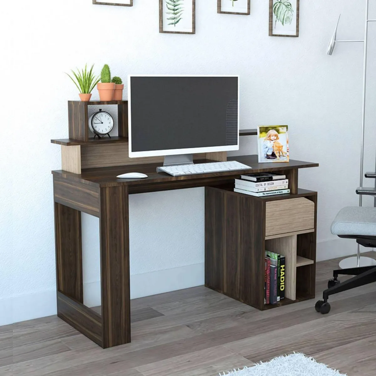 TUHOME - Escritorio Habano Melamina Office 9