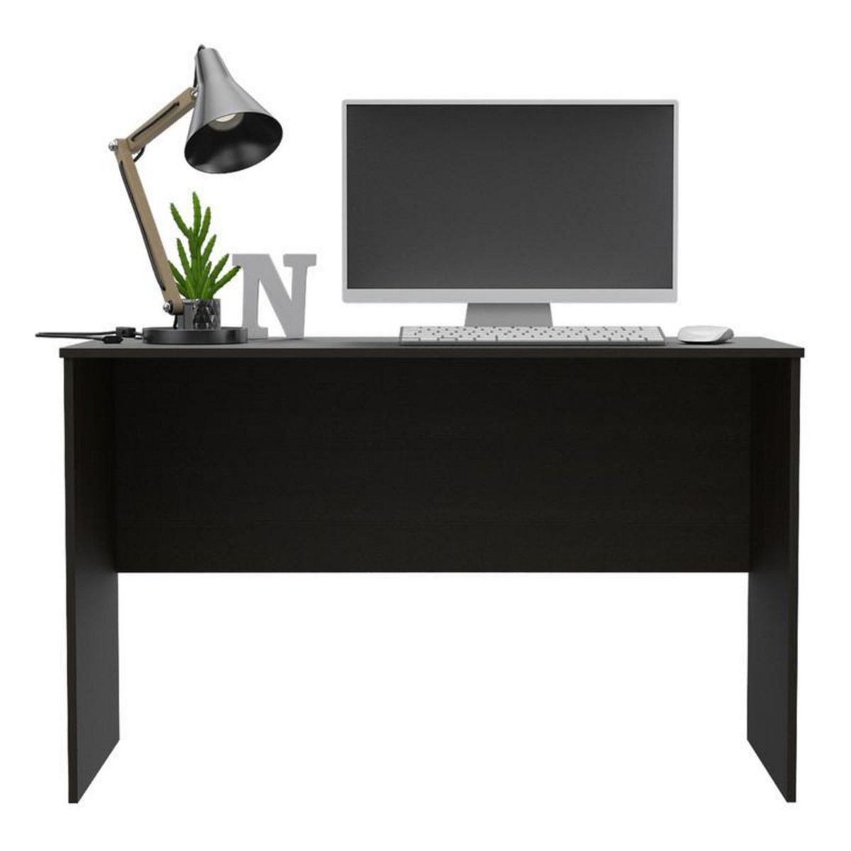 TUHOME - Escritorio Negro Melamina Malibu