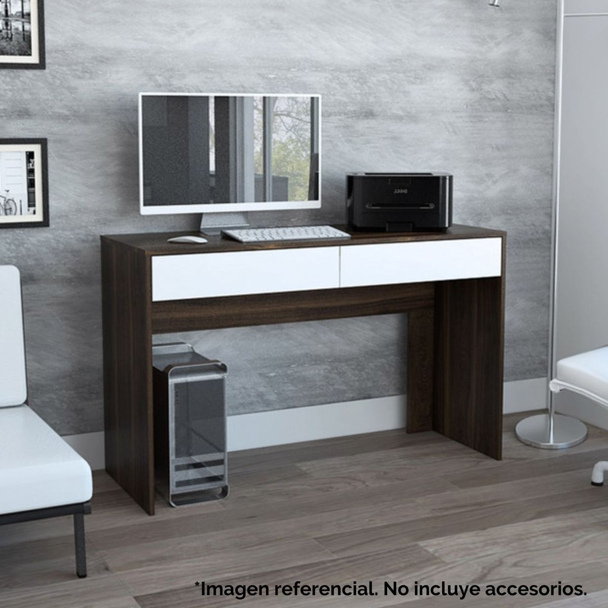 TUHOME - Escritorio Habano Melamina Acre