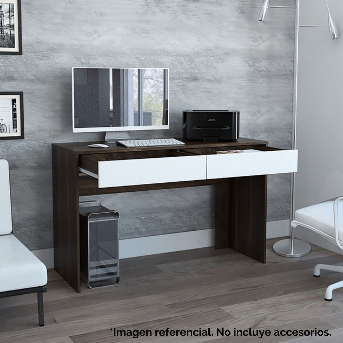 TUHOME - Escritorio Habano Melamina Acre