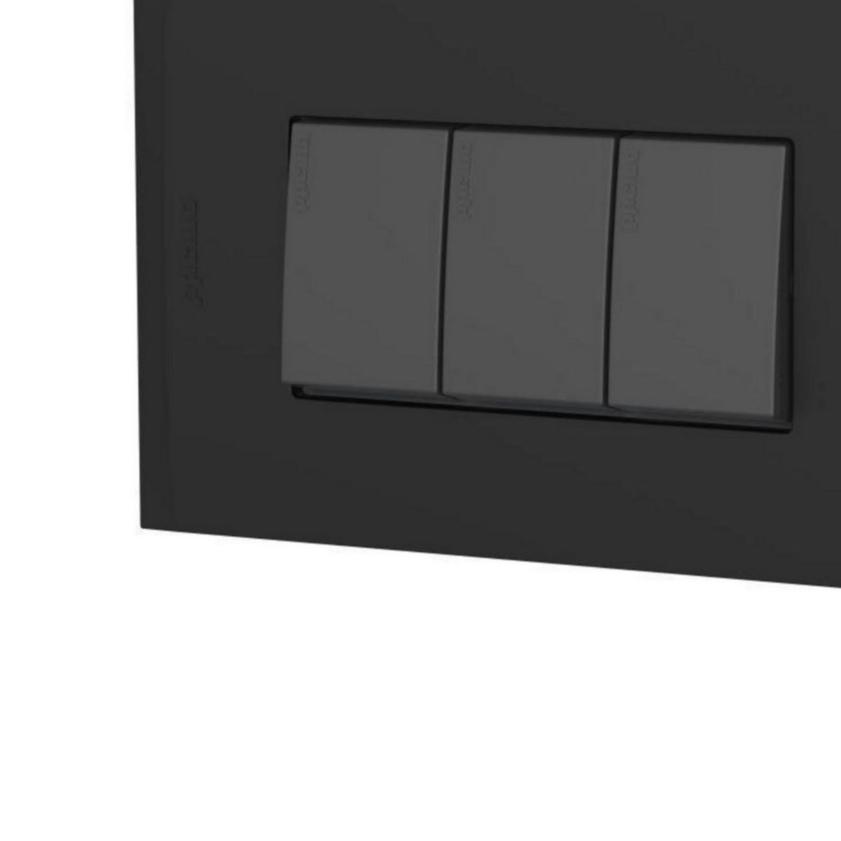 BTICINO - Interruptor Triple Modus 4 Negro