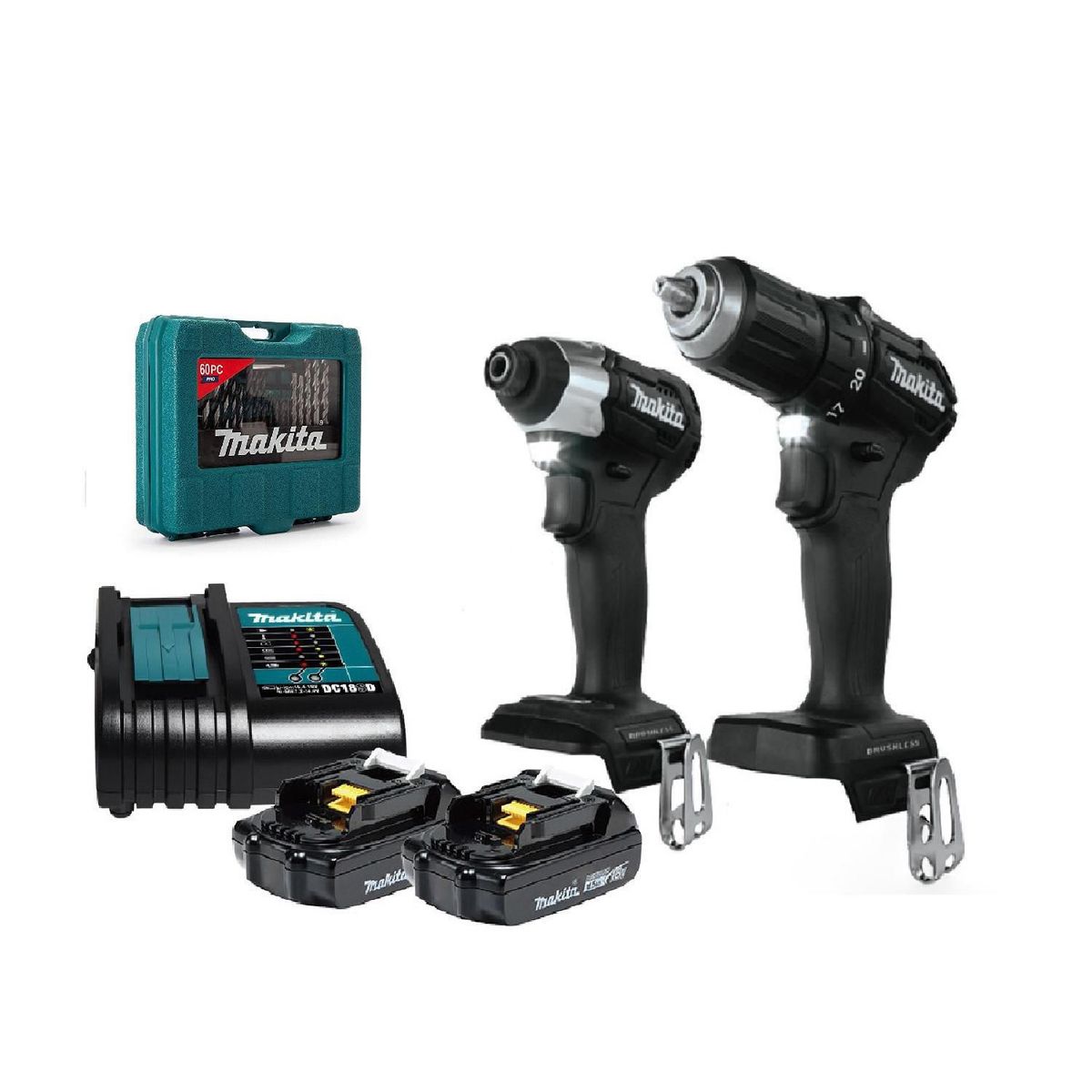 MAKITA - SBL Tal Perc Makita + Ator Imp 18v + 60 Ac