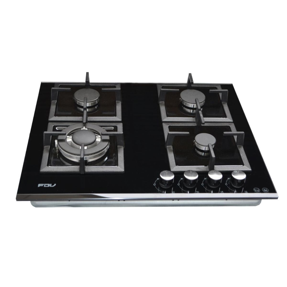 FDV - Cocina Empotrable FDV a Gas 4 Hornillas Negro