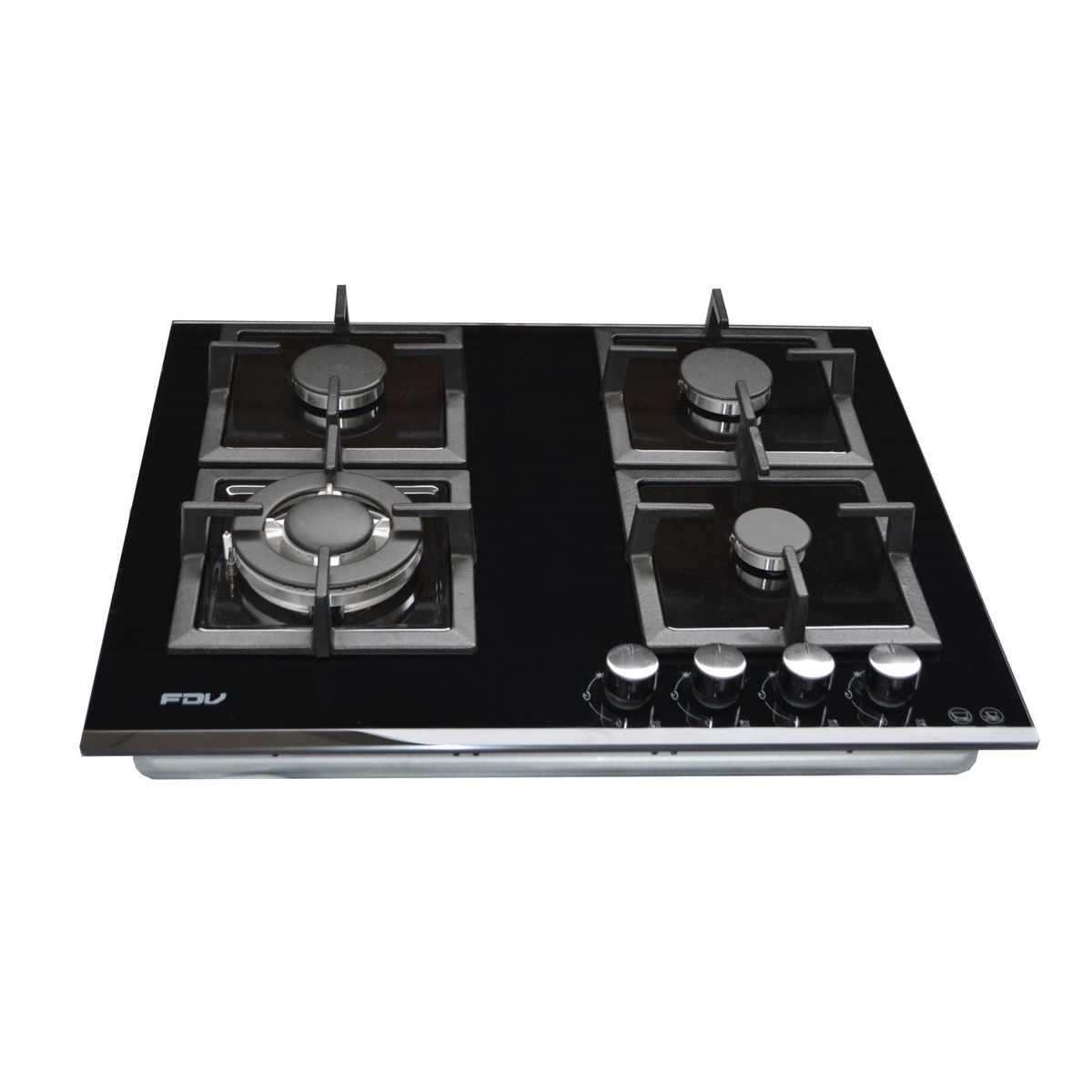 FDV - Cocina Empotrable FDV a Gas 4 Hornillas Negro