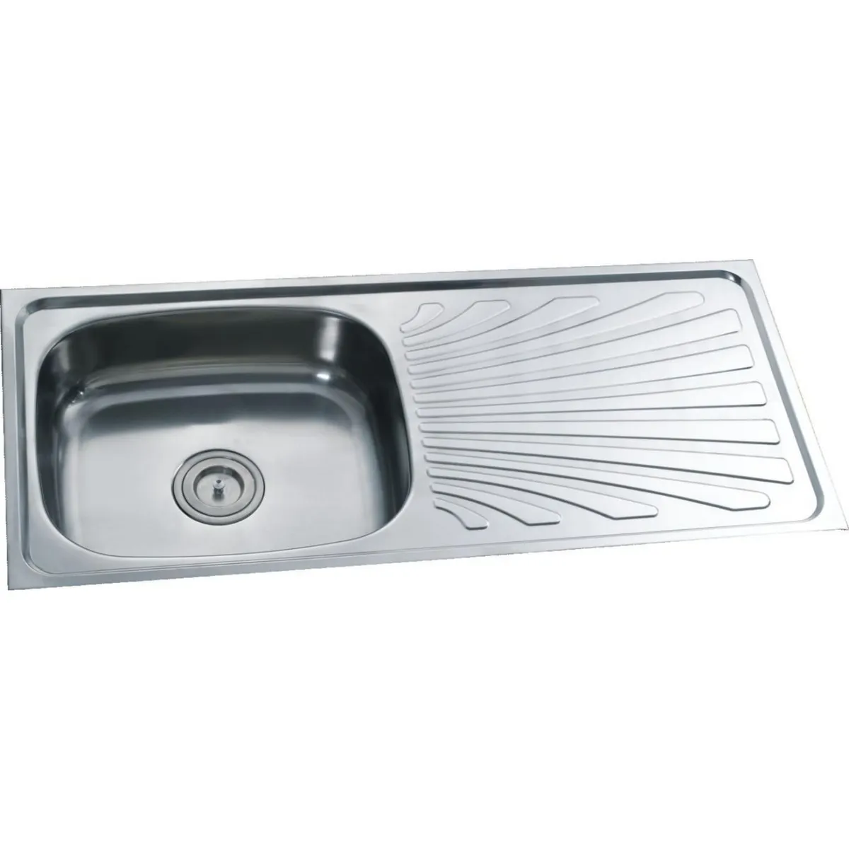 R INOX - Lavadero de Cocina Acero Inoxidable 1 Poza con Escurridor 96x43cm