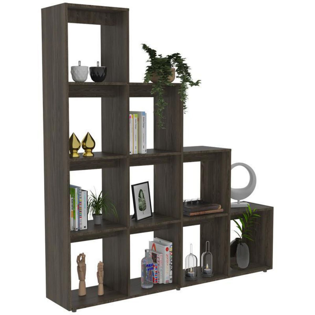 TUHOME - Biblioteca Escalera Beijing Coñac/Blanco