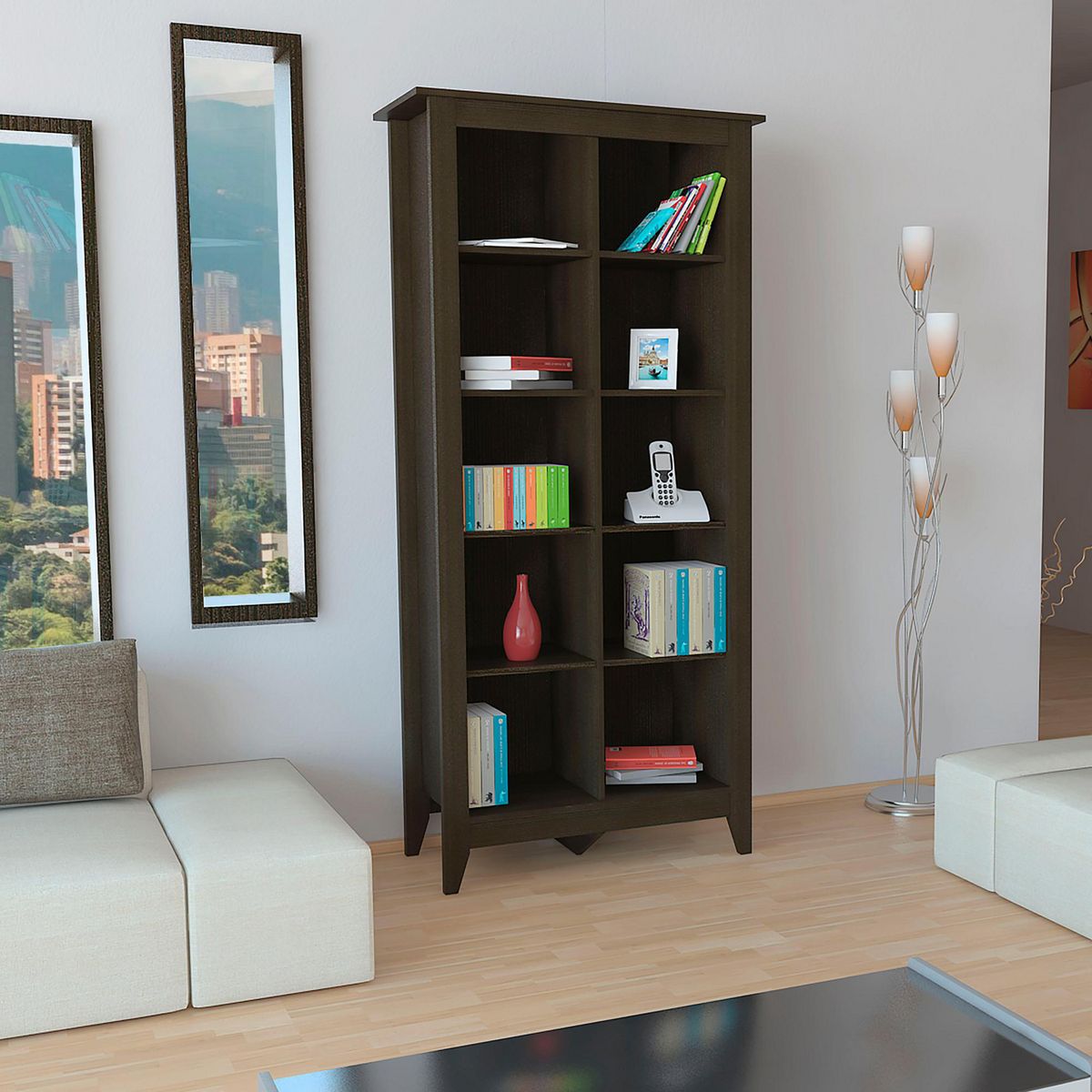 TUHOME - Librero Essential Wengue