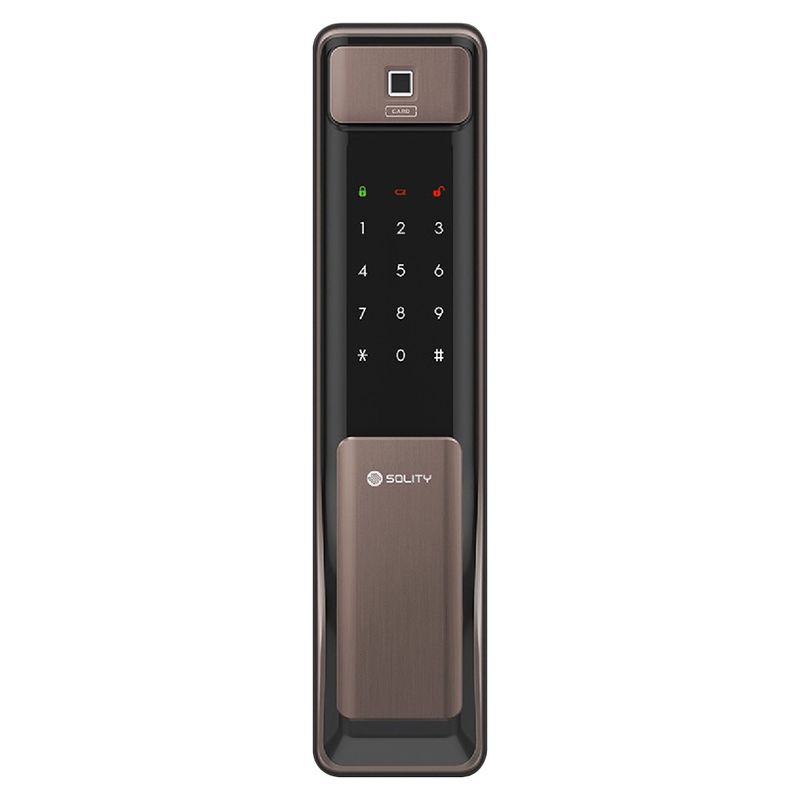 SMART SOLITY - Cerradura Inteligente Smart Solity Push Pull 2000Bk