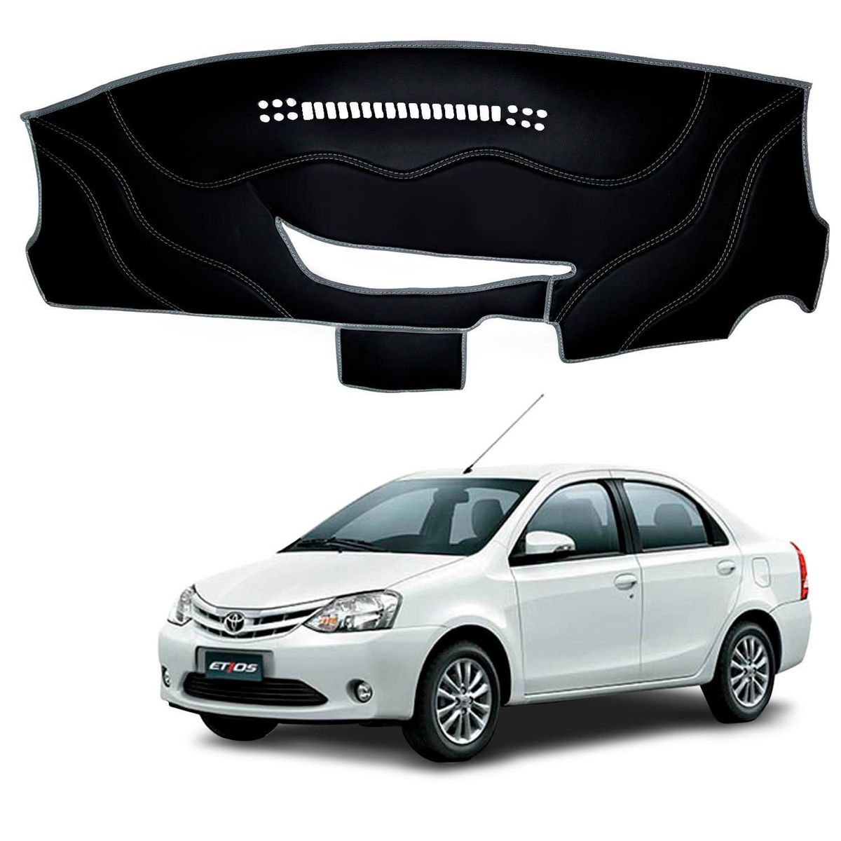 TECGO - Protector de Tablero para Auto Toyota Etios 2019-2021