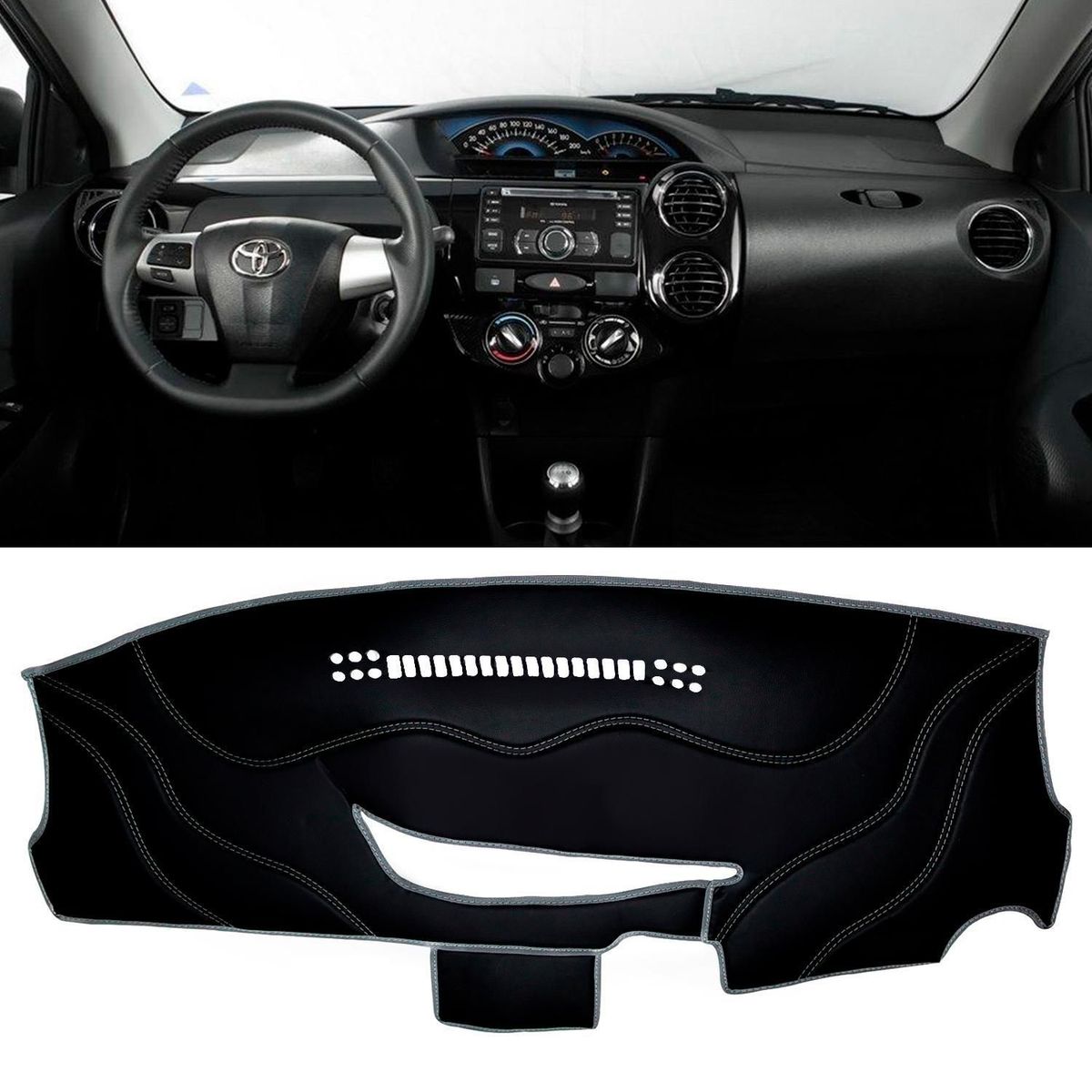TECGO - Protector de Tablero para Auto Toyota Etios 2019-2021