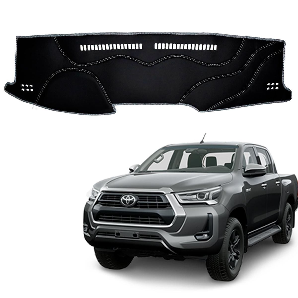 TECGO - Protector de Tablero para Auto Toyota Hilux 2016-2020