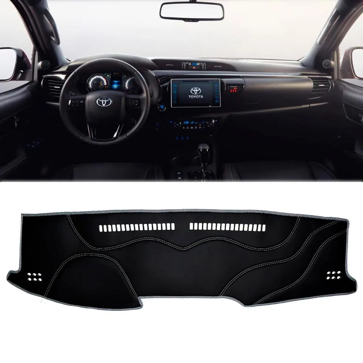 TECGO - Protector de Tablero para Auto Toyota Hilux 2016-2020