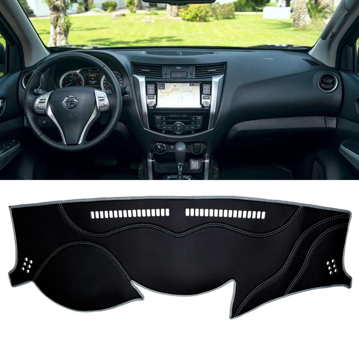 TECGO - Protector de Tablero para Auto Nissan Frontier 2018-2020
