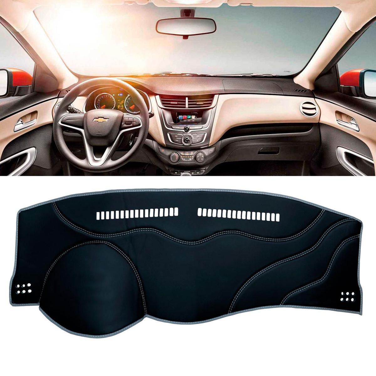 TECGO - Protector de Tablero para Auto Chevrolet Sail 2017-2021