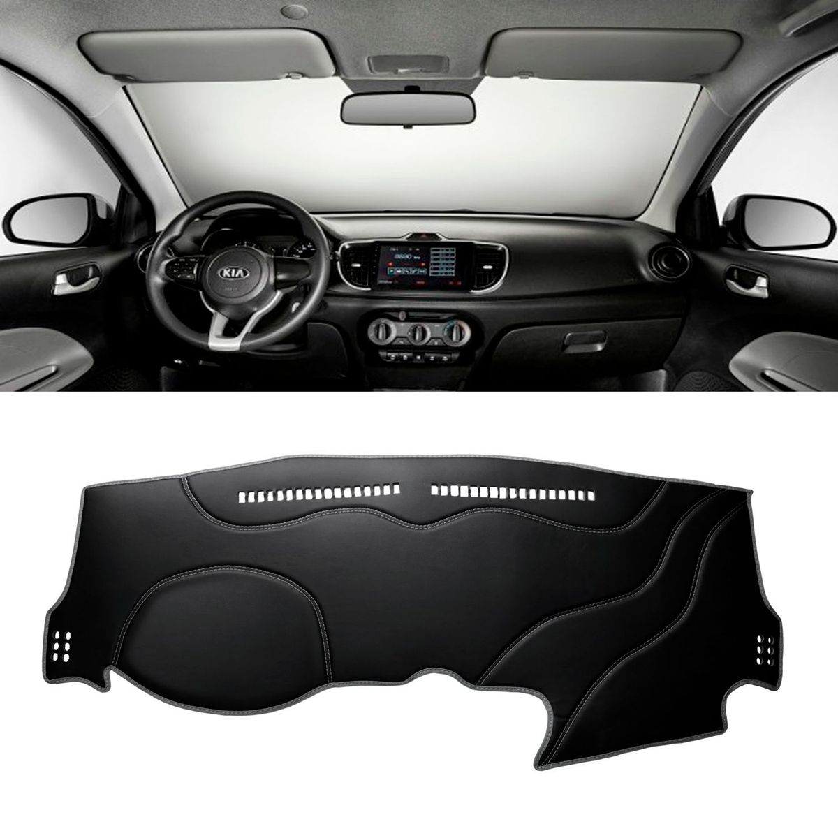 TECGO - Protector de Tablero para Auto Kia Soluto 2019-2020