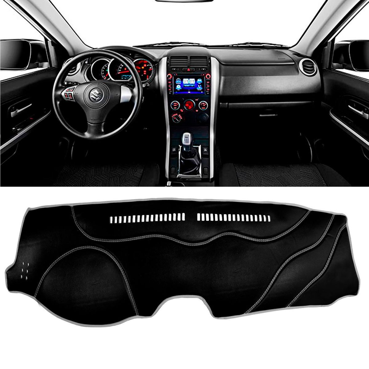 TECGO - Protector de Tablero para Auto Suzuki Grand Nomade 2016-2018