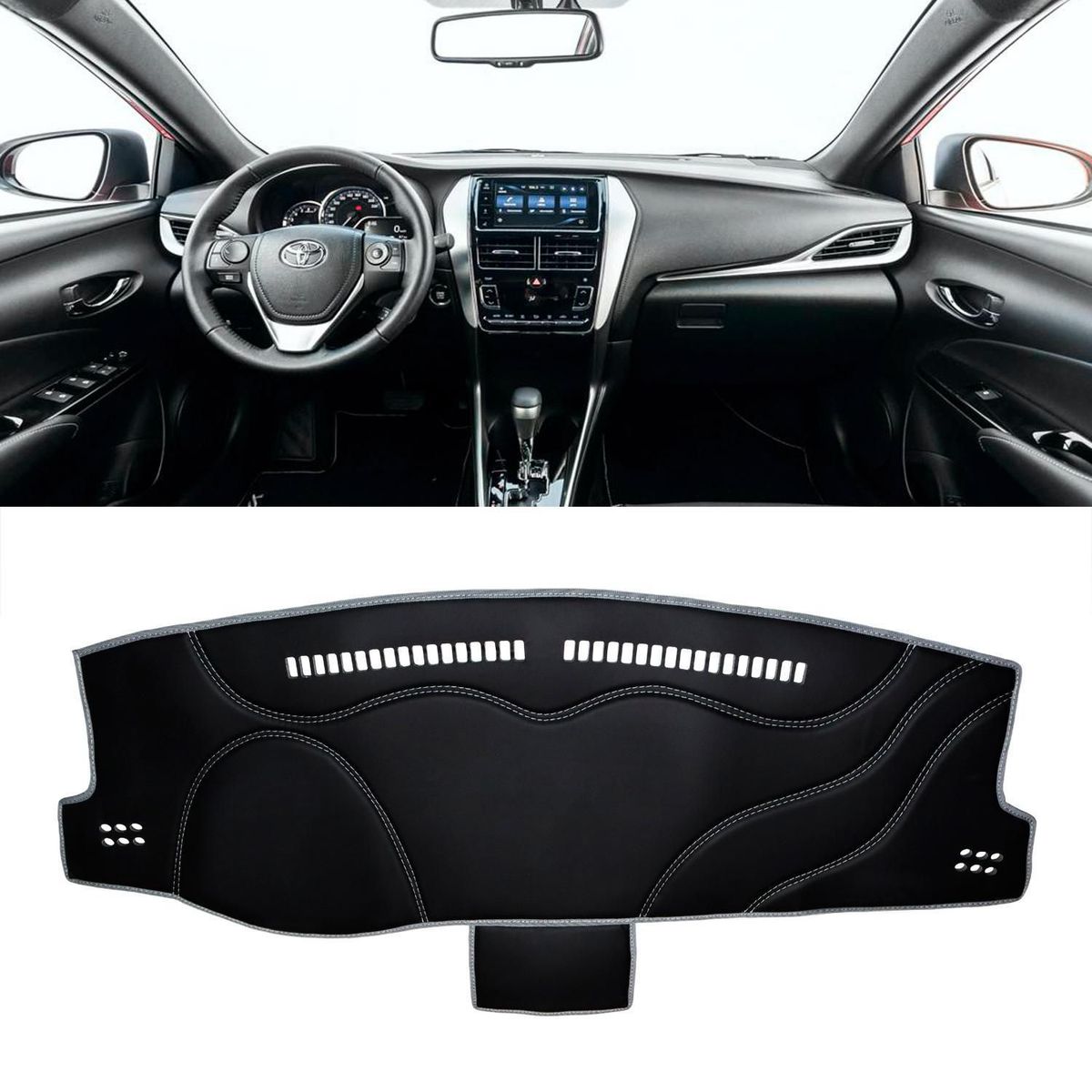 TECGO - Protector de Tablero para Auto Toyota Yaris 2020