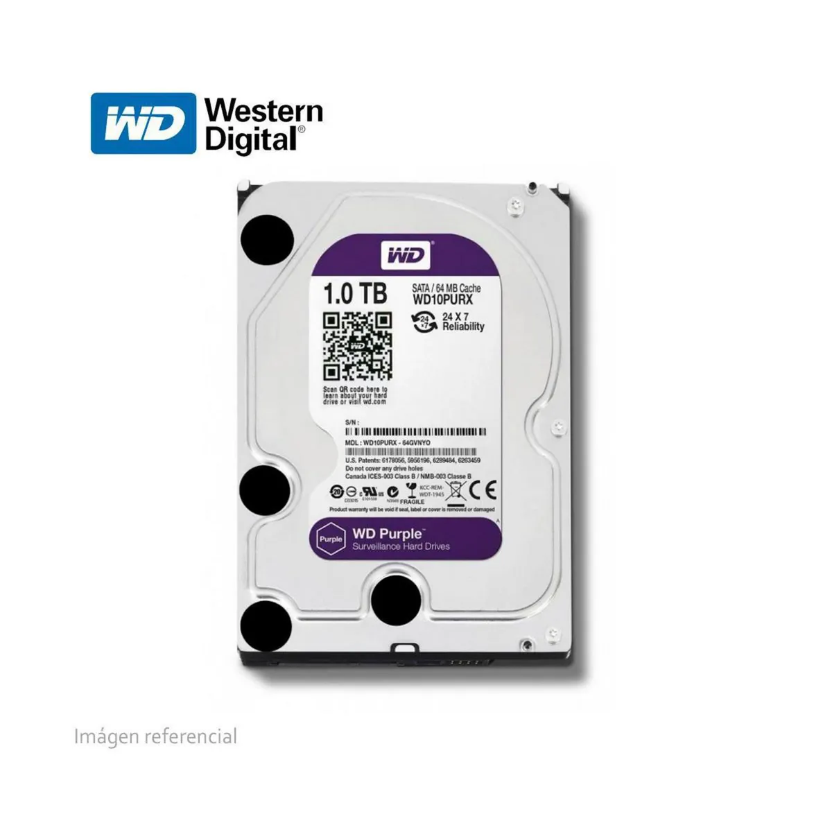 DAHUA - Disco Duro Púrpura 1TB