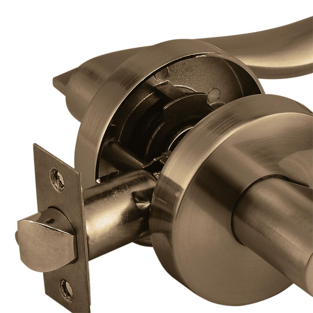 TRAVEX - Cerradura de Manija Baño Rhonda Bronce Antiguo