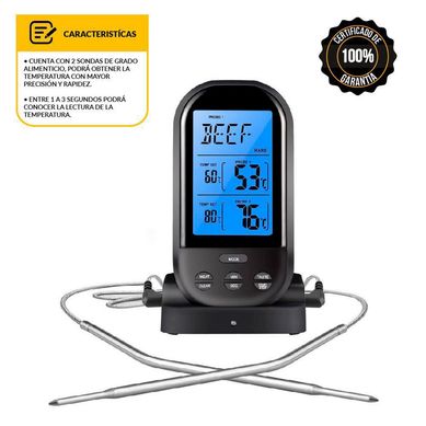 Termmetro Inalmbrico Doble Sonda