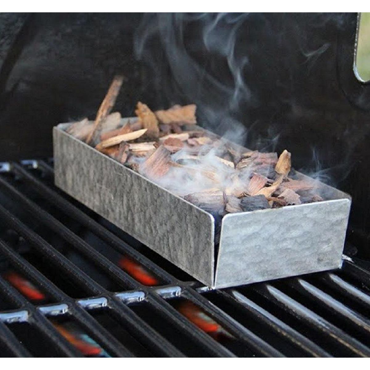 MR GRILL - Ahumador Smoker Box de Acero Inoxidable