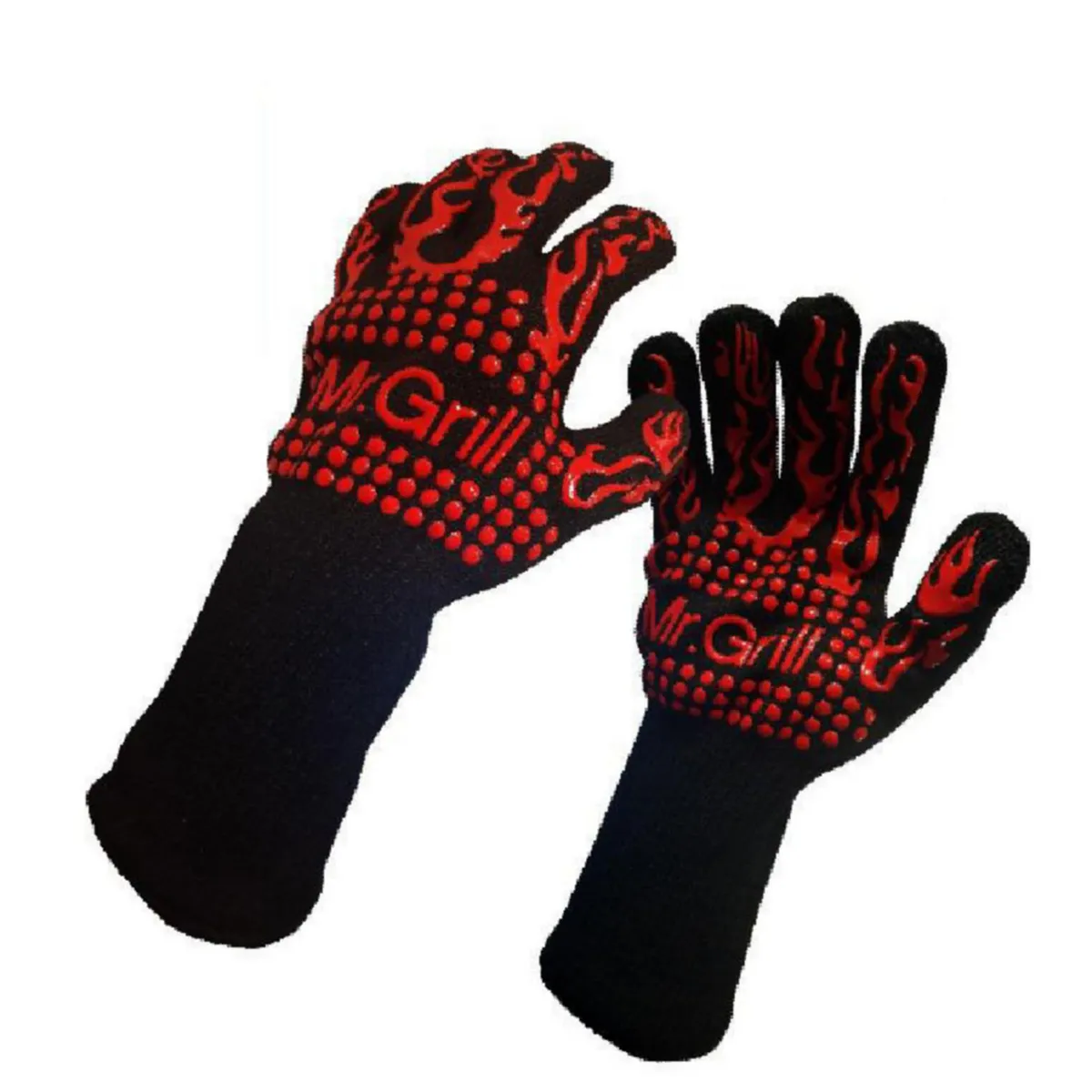 MR GRILL - Guantes De Fuego Mr Grill Rojo