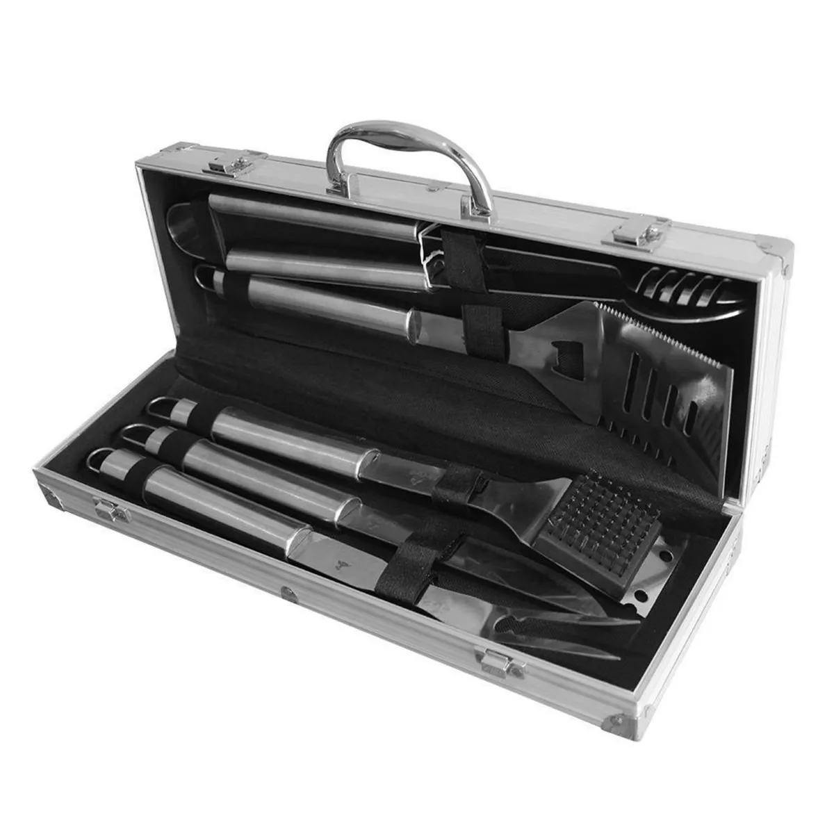 MR GRILL - Maletín De Aluminio BBQ X5 Piezas