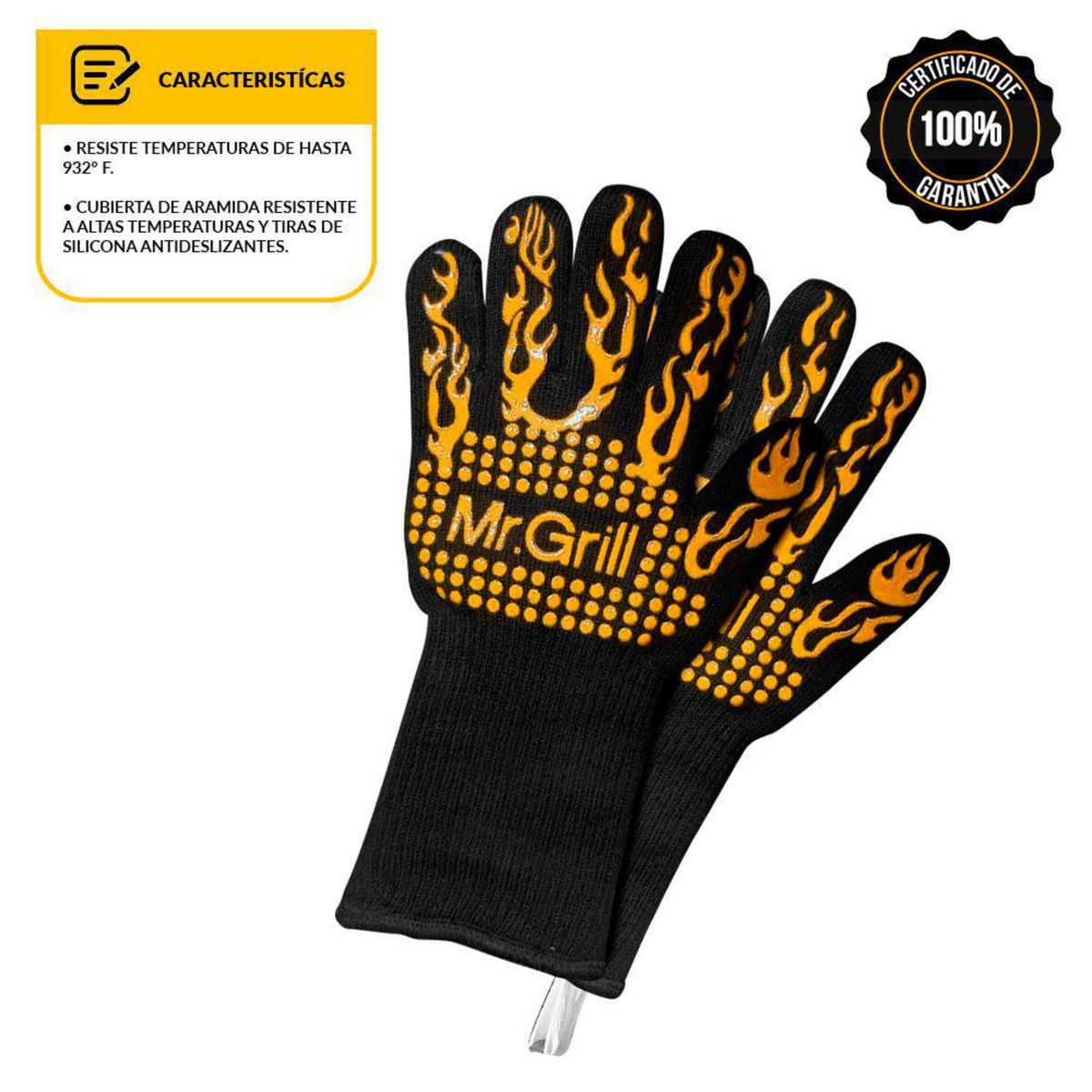 MR GRILL - Guantes De Fuego Mr Grill Amarillo