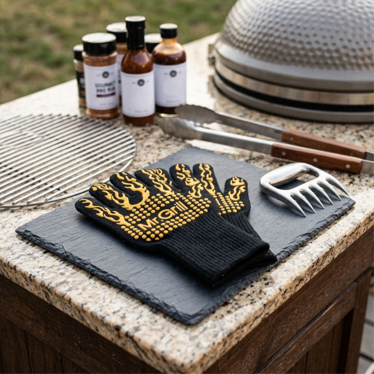 MR GRILL - Guantes De Fuego Mr Grill Amarillo
