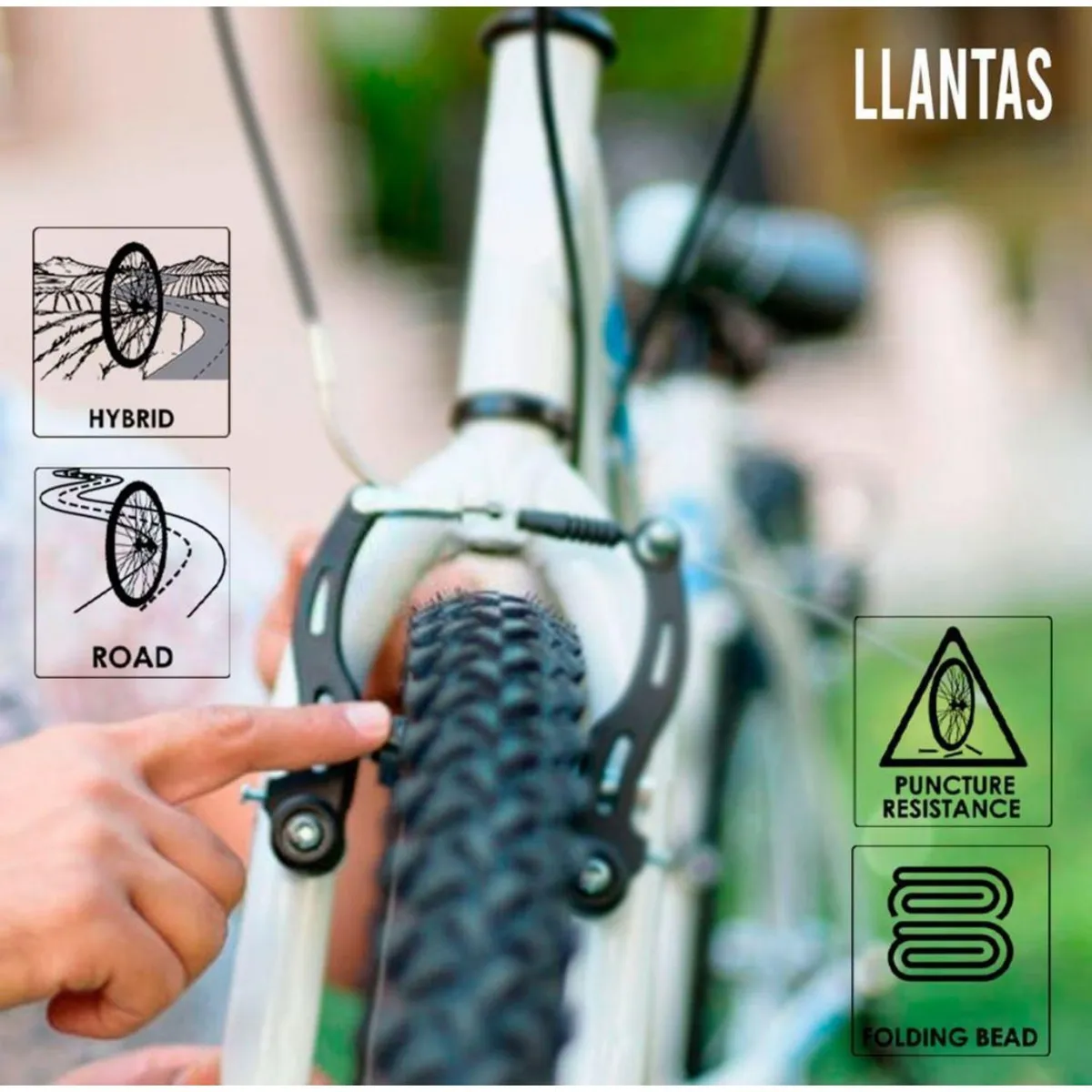 BKS - Llanta para Bicicleta  BKS 27.5" x 2.1