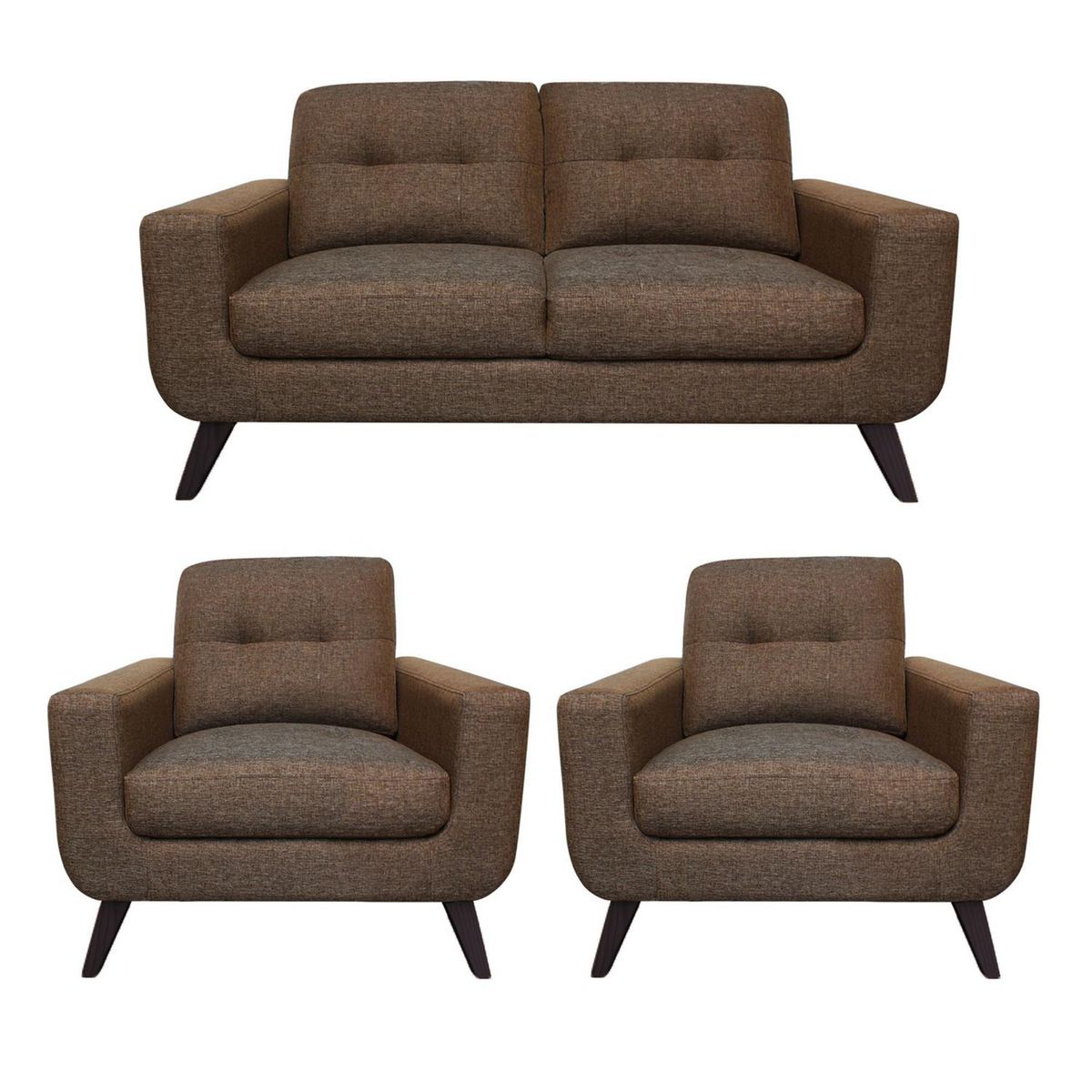 CASA BELLA - Juego de Sala 2-1-1 Cuerpos Nefer