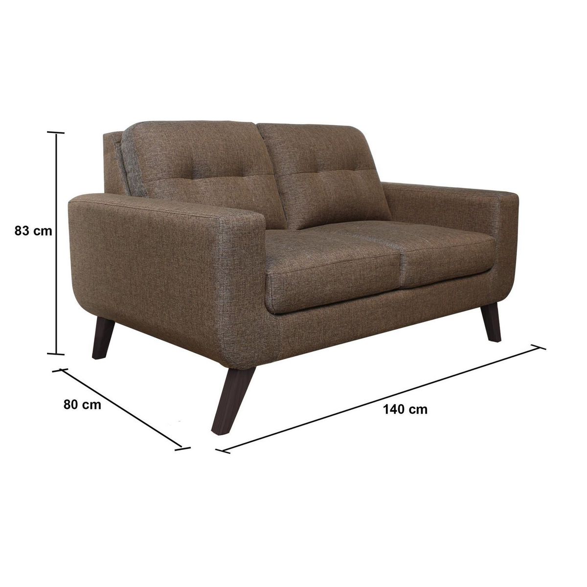 CASA BELLA - Juego de Sala 2-1-1 Cuerpos Nefer