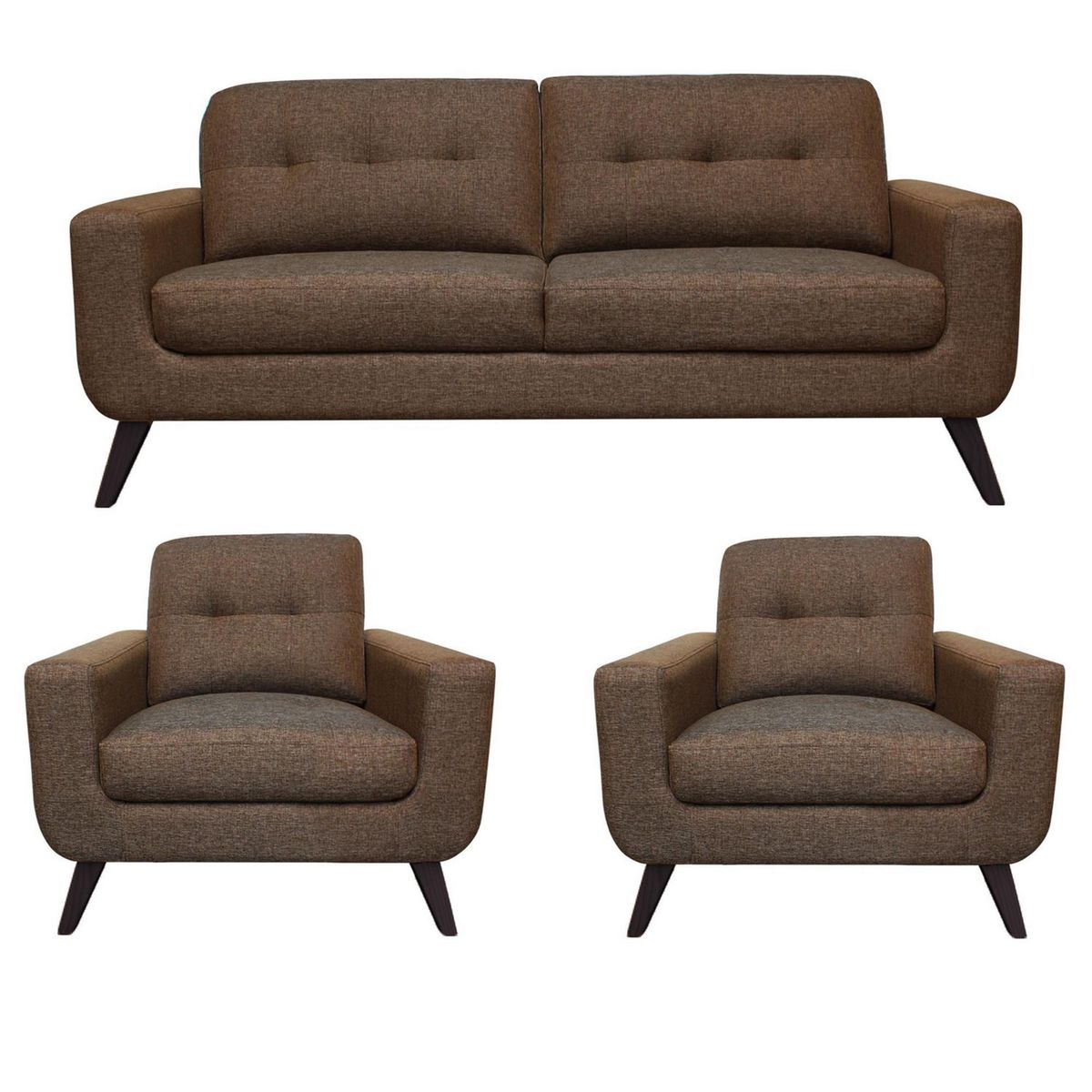 CASA BELLA - Juego de Sala 3-1-1 Cuerpos Nefer