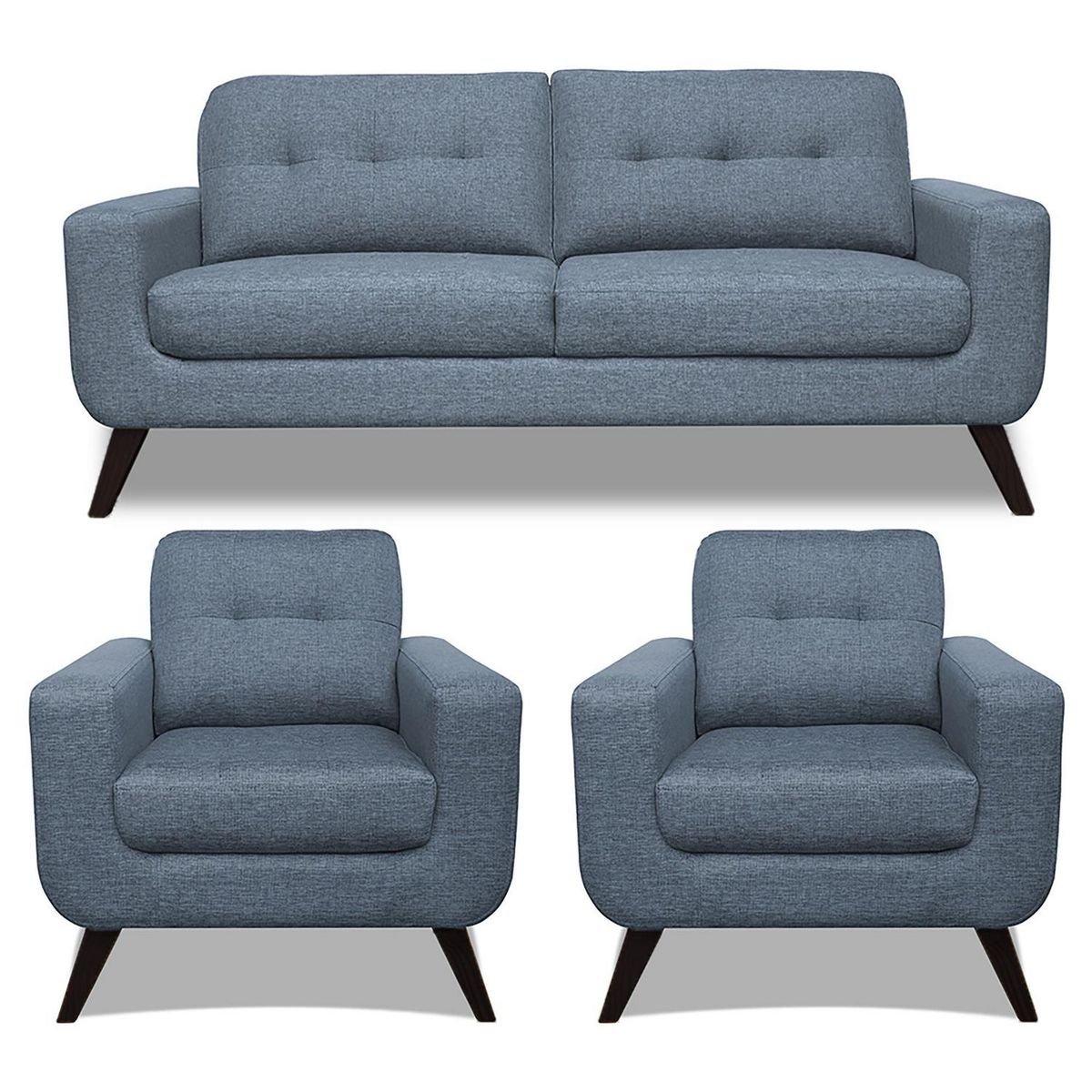 CASA BELLA - Juego de Sala 3-1-1 Cuerpos Nefer