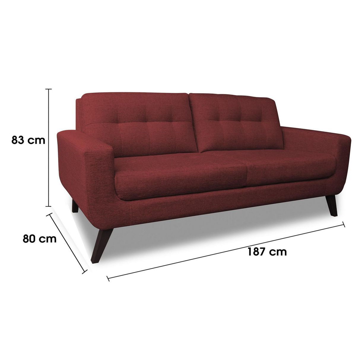 CASA BELLA - Juego de Sala 3-1-1 Cuerpos Nefer