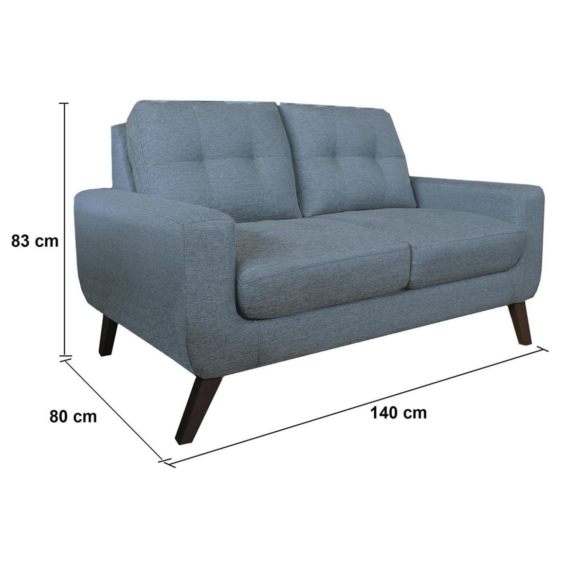 CASA BELLA - Juego de Sala 2-1-1 Cuerpos Nefer