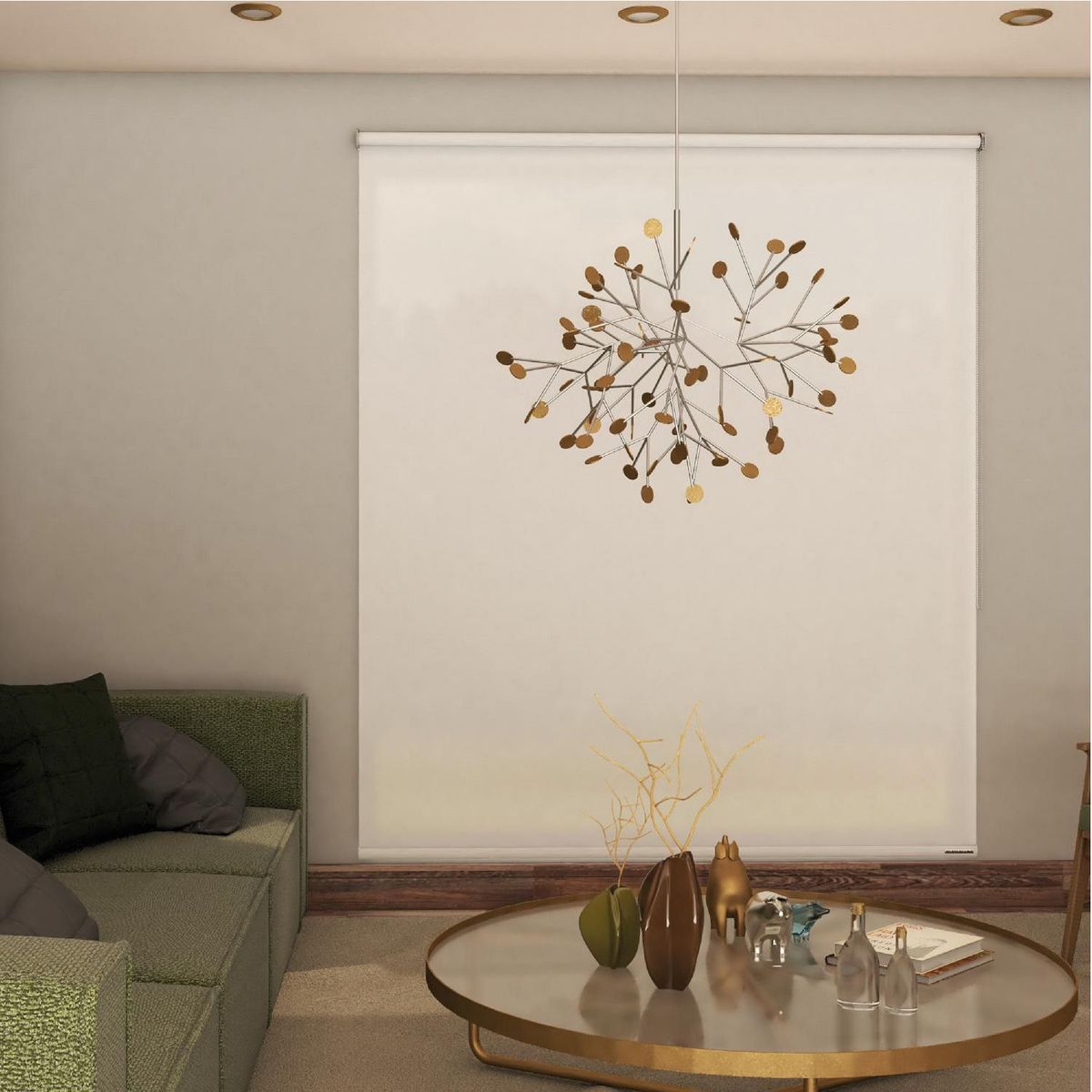 FLEXALUM - Cortina Enrollable Sun Screen 1% a la medida 150.1cm-175cm x 250.1cm-275cm Blanco