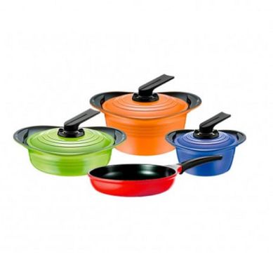 Juego de Ollas Premium Colores 7 Piezas