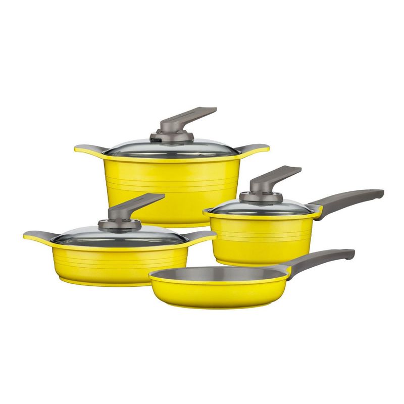 ROICHEN - Juego de Ollas Yellow 7 Piezas