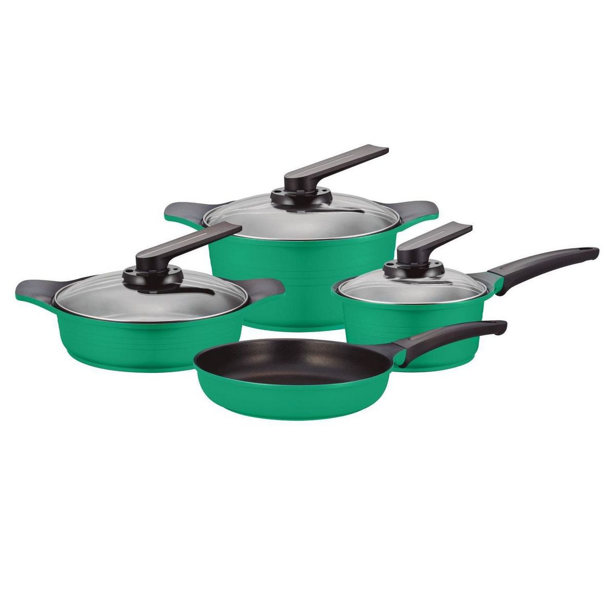 ROICHEN - Juego de Ollas Menta 7 Piezas