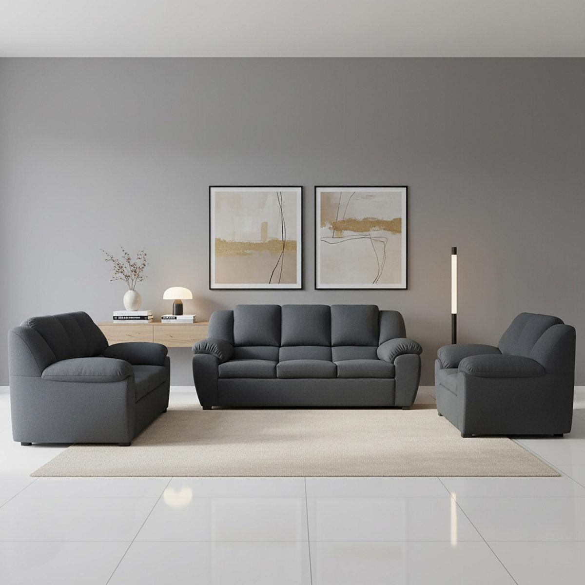 CASA BELLA - Juego de Sala 3-2-1 Cuerpos Pamplona