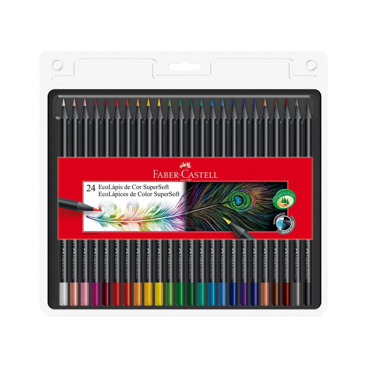 FABER CASTELL - EcoLápices de Color Supersoft x24