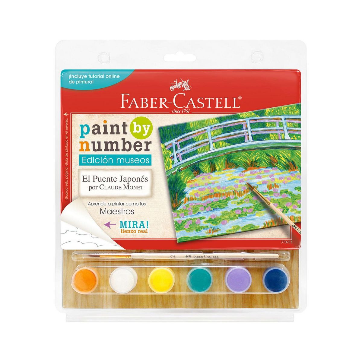 FABER CASTELL - Lienzo Puente Japones + 6 Pinturas Acrílicas