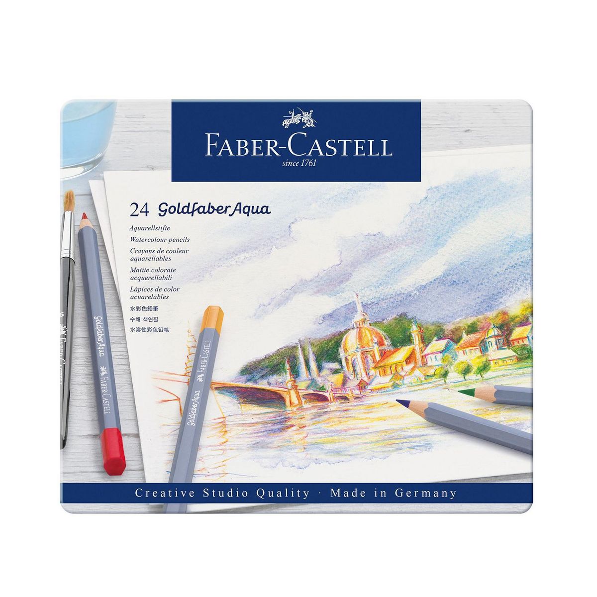 FABER CASTELL - Lápices de Color Goldfaber x24